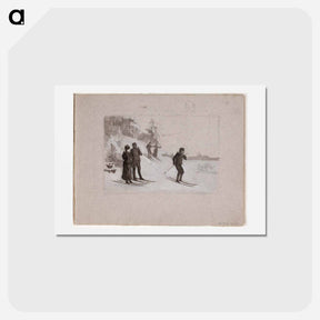アートポストカード-(unknown) part of a sketchbook - アルバート エーデルフェルト Postcard.