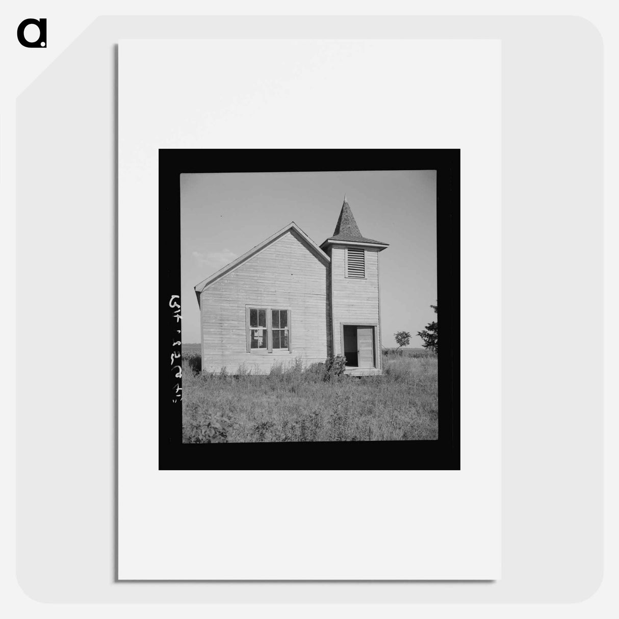 Church on the Aldridge Plantation near Leland, Mississippi - ドロテア ラング Poster.