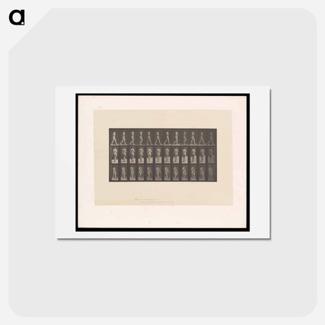アートポストカード-Naked Woman Walking
 - エドワード マイブリッジ Postcard.