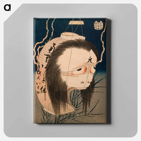 アートパネル-The Lantern Ghost, Iwa - 葛飾 北斎 Canvas.