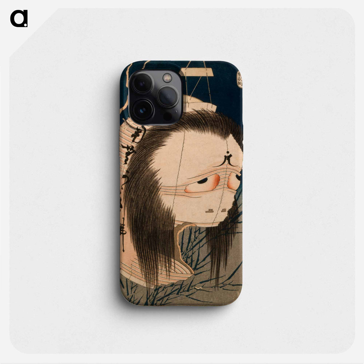 The Lantern Ghost, Iwa - Katsushika Hokusai Phone Case.