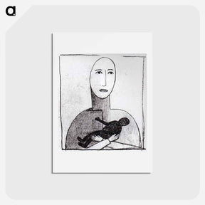 アートポストカード-Motherhood - カジミール マレーヴィチ Postcard.