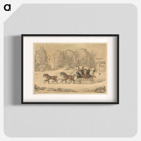 アートポスター-The Mail Coach in a Storm of Snow
 - イェール大学アートギャラリー Poster.