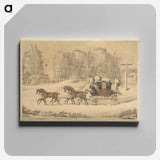 アートパネル-The Mail Coach in a Storm of Snow
 - イェール大学アートギャラリー Canvas.