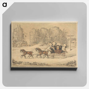 アートパネル-The Mail Coach in a Storm of Snow
 - イェール大学アートギャラリー Canvas.