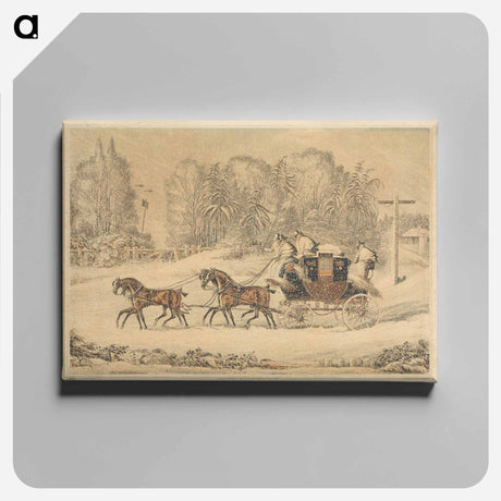アートパネル-The Mail Coach in a Storm of Snow
 - イェール大学アートギャラリー Canvas.