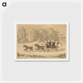 アートポストカード-The Mail Coach in a Storm of Snow
 - イェール大学アートギャラリー Postcard.