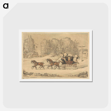 アートポストカード-The Mail Coach in a Storm of Snow
 - イェール大学アートギャラリー Postcard.