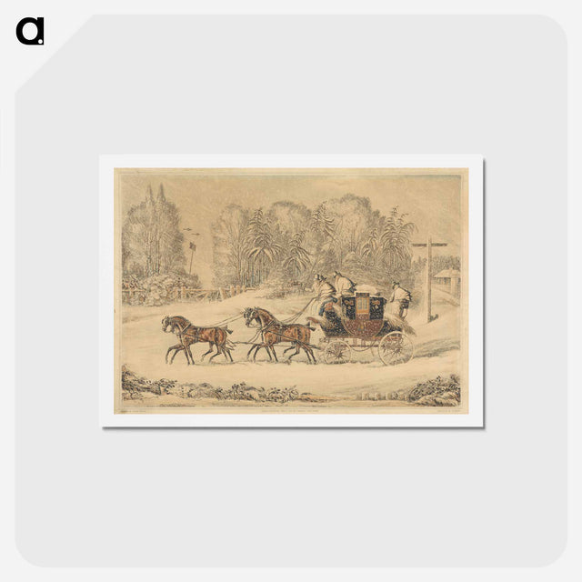 アートポストカード-The Mail Coach in a Storm of Snow
 - イェール大学アートギャラリー Postcard.
