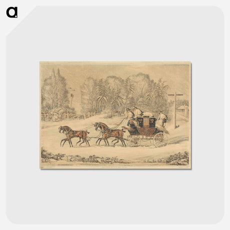 アートポストカード-The Mail Coach in a Storm of Snow
 - イェール大学アートギャラリー Postcard.