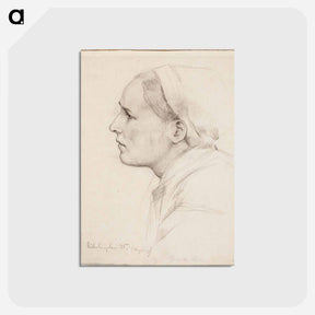 アートポストカード-Luonnos teokseen poltettu kylä - アルバート エーデルフェルト Postcard.