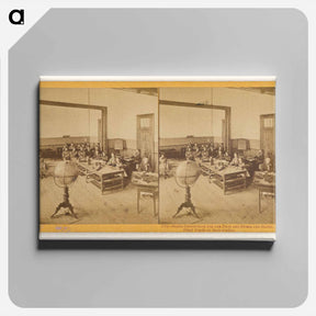 アートパネル-Blind Pupils at their Studies
 - エドワード マイブリッジ Canvas.