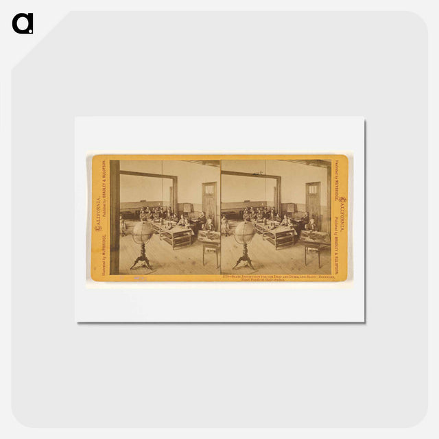 アートポストカード-Blind Pupils at their Studies
 - エドワード マイブリッジ Postcard.