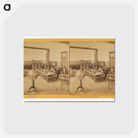 アートポストカード-Blind Pupils at their Studies
 - エドワード マイブリッジ Postcard.