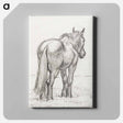 アートパネル-Standing horse - ジャン ベルナール Canvas.
