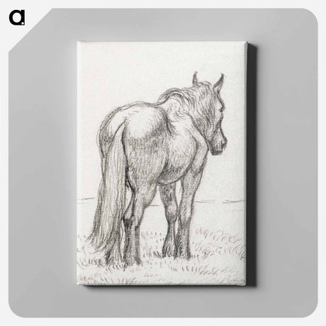 アートパネル-Standing horse - ジャン ベルナール Canvas.