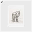 アートポストカード-Standing horse - ジャン ベルナール Postcard.