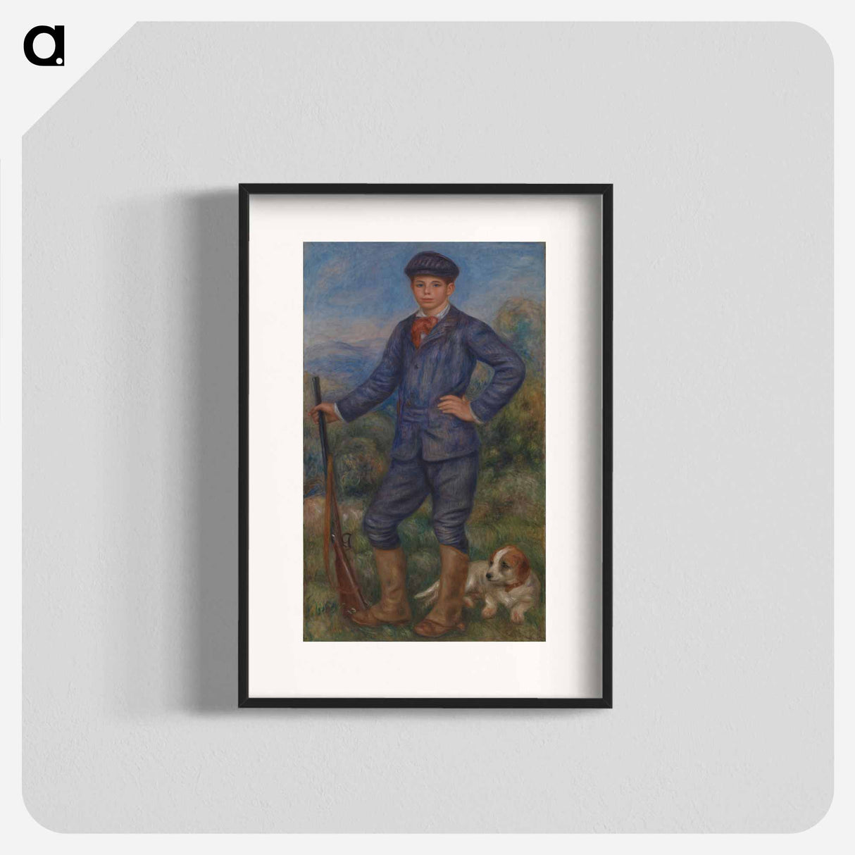 Jean as a Huntsman - Pierre-Auguste Renoir Poster.