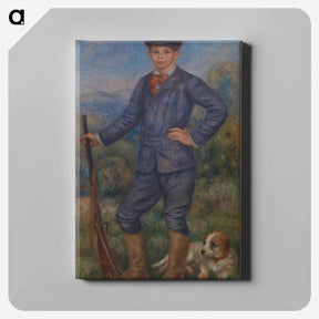 アートパネル-Jean as a Huntsman - ピエール オーギュスト ルノワール Canvas.