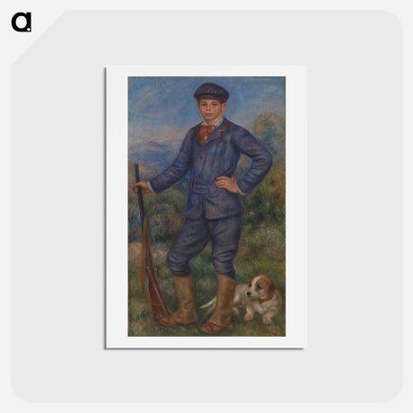 アートポストカード-Jean as a Huntsman - ピエール オーギュスト ルノワール Postcard.