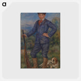 アートポストカード-Jean as a Huntsman - ピエール オーギュスト ルノワール Postcard.
