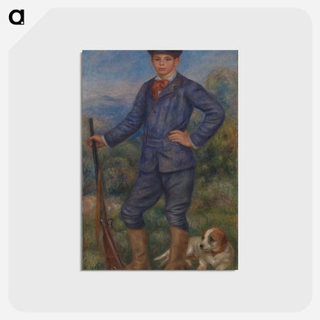 アートポストカード-Jean as a Huntsman - ピエール オーギュスト ルノワール Postcard.