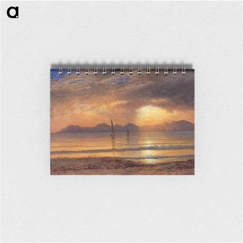 Sunset over a Mountain Lake - アルバート ビアスタット Memo.