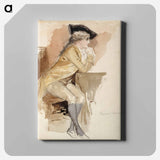 Thérèse lainville dressed as in the 18th century - アルバート エーデルフェルト Canvas.