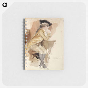 アートメモ帳-Thérèse lainville dressed as in the 18th century - アルバート エーデルフェルト Memo.