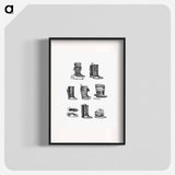 アートポスター-Eskimo Boots and Shoes of Different Ornaments
 - 大英図書館 Poster.