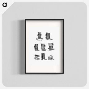 アートポスター-Eskimo Boots and Shoes of Different Ornaments
 - 大英図書館 Poster.