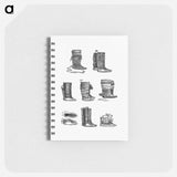 アートメモ帳-Eskimo Boots and Shoes of Different Ornaments
 - 大英図書館 Memo.
