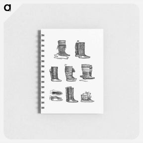 アートメモ帳-Eskimo Boots and Shoes of Different Ornaments
 - 大英図書館 Memo.