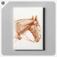アートパネル-Head of a horse with blinkers - ジャン ベルナール Canvas.