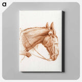 アートパネル-Head of a horse with blinkers - ジャン ベルナール Canvas.