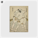 アートポストカード-Hokusai's sumo wrestler - 葛飾 北斎 Postcard.