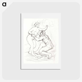 アートポストカード-Le Fleuve Scamandre - ピエール オーギュスト ルノワール Postcard.