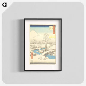 アートポスター-13, Numazu: Fuji in Clear Weather after Snow, from the Ashigara Mountains
 - 歌川 広重 Poster.