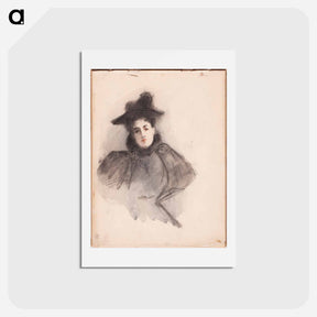 アートポストカード-Ellan edelfelt part of a sketchbook - アルバート エーデルフェルト Postcard.