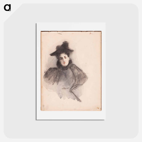アートポストカード-Ellan edelfelt part of a sketchbook - アルバート エーデルフェルト Postcard.