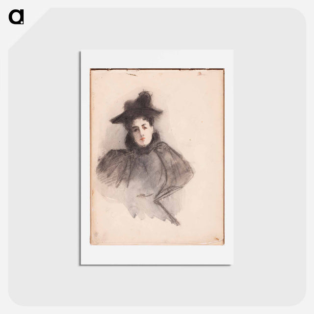 アートポストカード-Ellan edelfelt part of a sketchbook - アルバート エーデルフェルト Postcard.