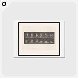 アートポストカード-Wrestling Figures
 - エドワード マイブリッジ Postcard.