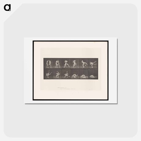 アートポストカード-Wrestling Figures
 - エドワード マイブリッジ Postcard.