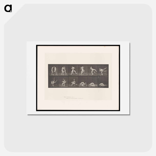 アートポストカード-Wrestling Figures
 - エドワード マイブリッジ Postcard.