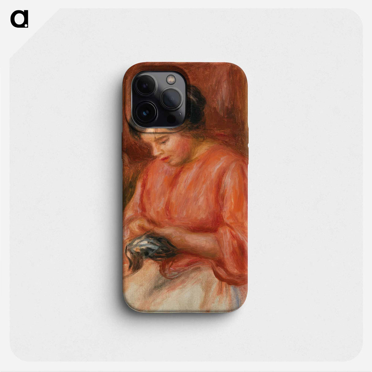 Girl Darning - Pierre Auguste Renoir Phone Case.