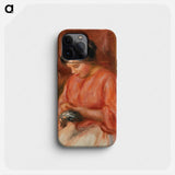 Girl Darning - Pierre Auguste Renoir Phone Case.