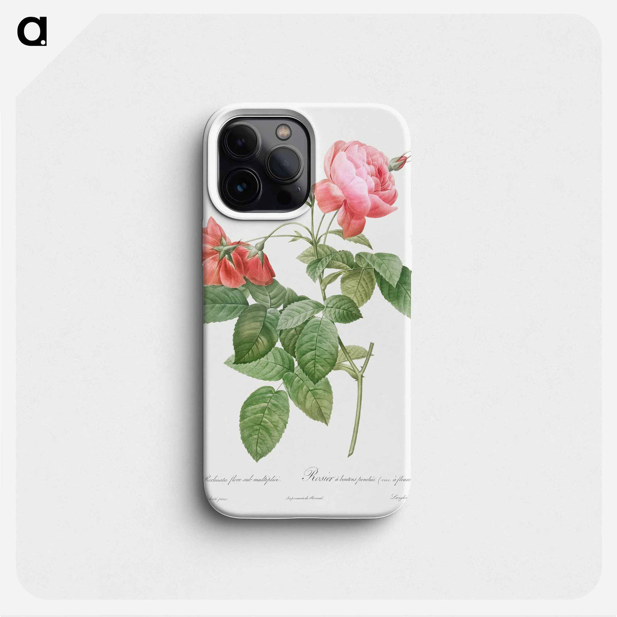 Boursault Rose - Pierre Joseph Redouté Phone Case.