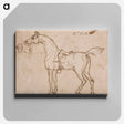 アートパネル-A Racehorse, Bridled and Saddled
 - イェール大学アートギャラリー Canvas.
