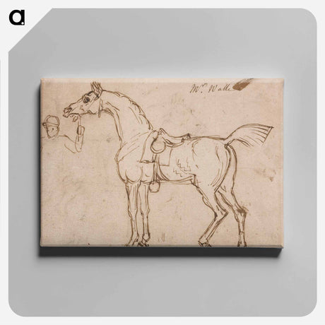 アートパネル-A Racehorse, Bridled and Saddled
 - イェール大学アートギャラリー Canvas.