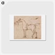 アートポストカード-A Racehorse, Bridled and Saddled
 - イェール大学アートギャラリー Postcard.